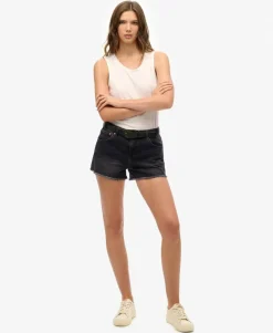 Mid Rise Denim Hot Shorts