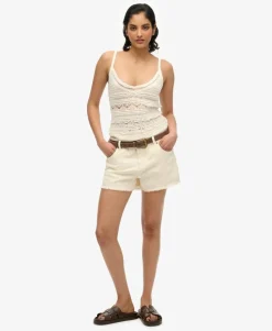 Mid Rise Denim Hot Shorts
