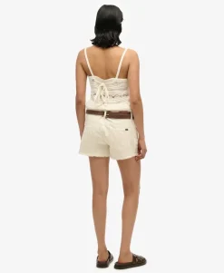 Mid Rise Denim Hot Shorts
