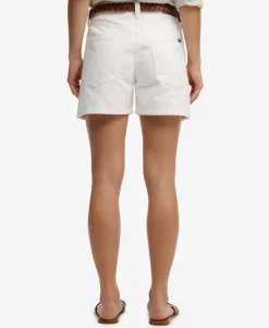 Mid Rise Denim Shorts
