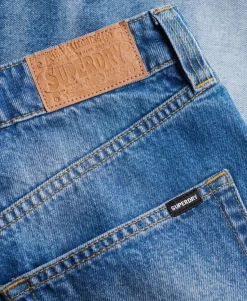 Mid Rise Denim Shorts