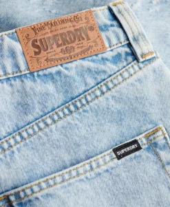 Mid Rise Denim Shorts