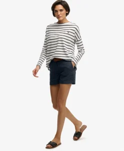 Mid Rise Linen Shorts