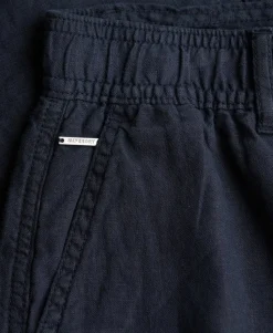 Mid Rise Linen Shorts