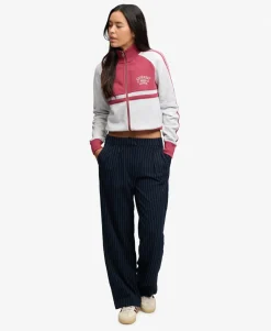 Mid Rise Pinstripe Trousers
