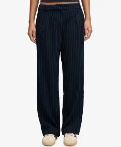 Mid Rise Pinstripe Trousers