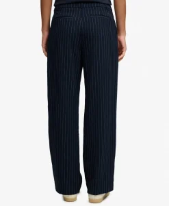 Mid Rise Pinstripe Trousers