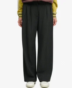Mid Rise Pinstripe Trousers