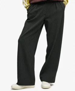 Mid Rise Pinstripe Trousers