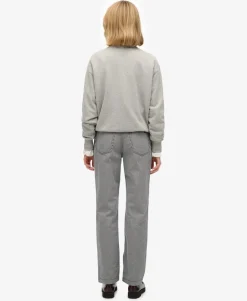 Mid Rise Straight Stripe Pants
