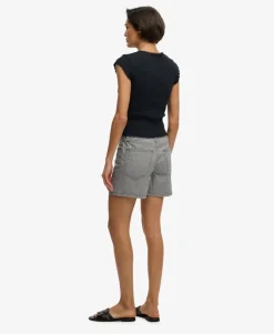 Mid Rise Stripe Shorts