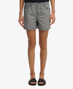Mid Rise Stripe Shorts