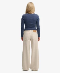Mid Waist Baggy Mini Cord Pants