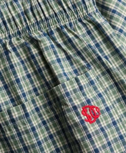 Mini Check Cotton Shorts