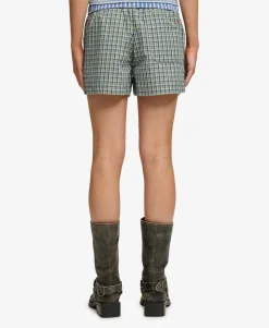 Mini Check Cotton Shorts