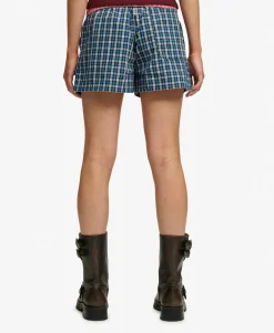 Mini Check Cotton Shorts