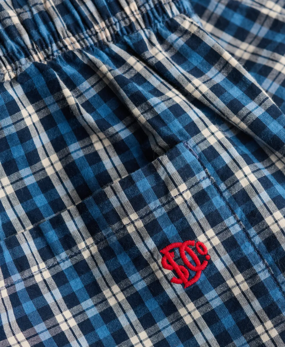 Mini Check Cotton Shorts