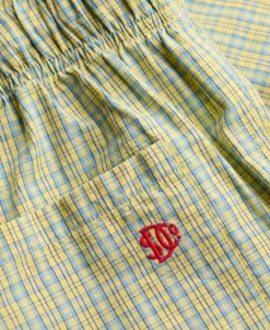 Mini Check Cotton Shorts