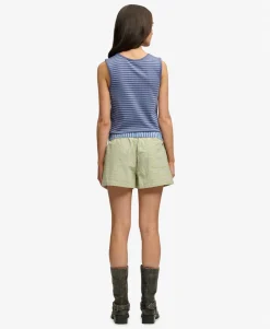 Mini Check Cotton Shorts