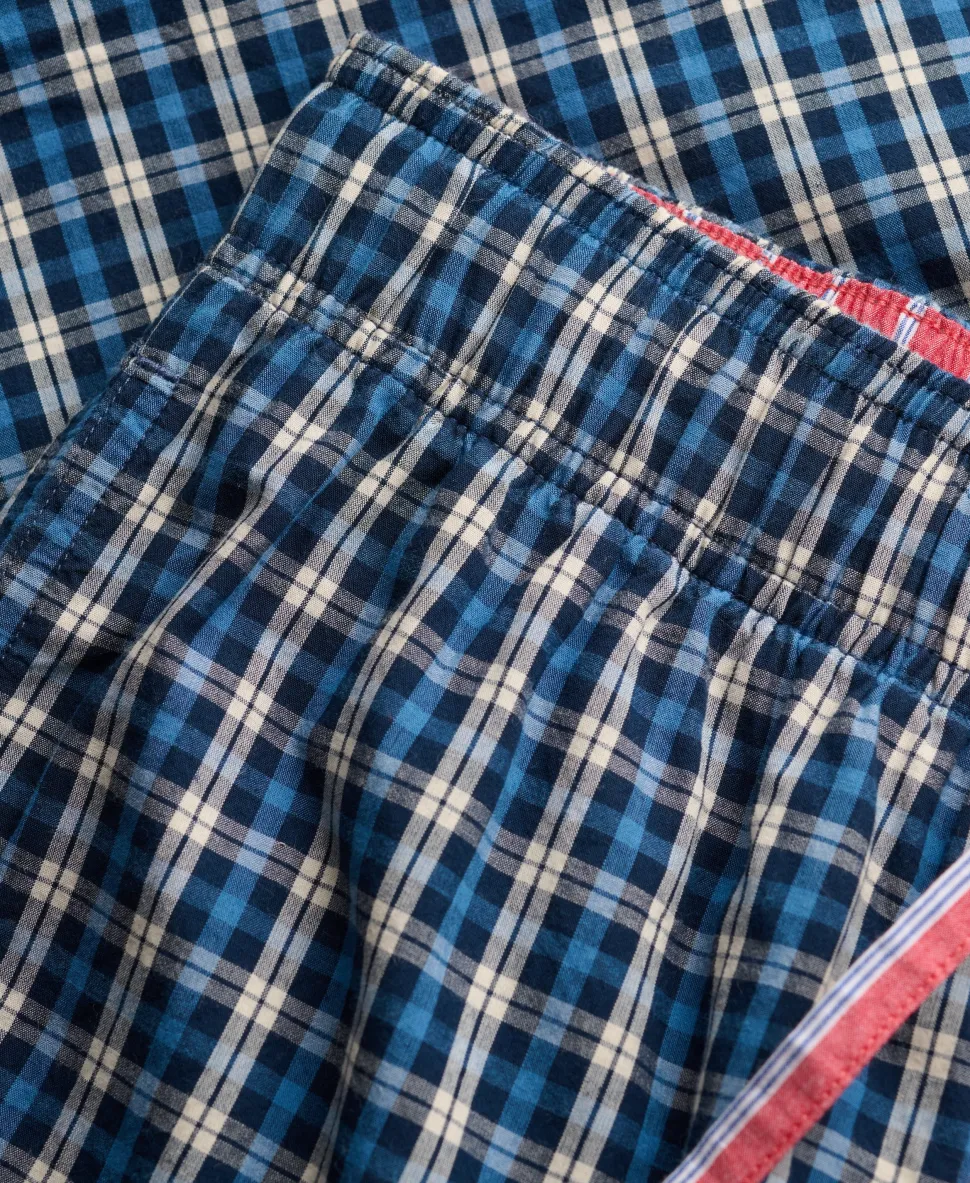 Mini Check Cotton Trousers