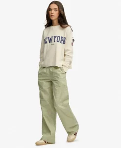 Mini Check Cotton Trousers