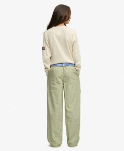 Mini Check Cotton Trousers