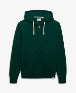 Monogram Embroidered Zip Hoodie