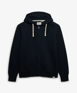 Monogram Embroidered Zip Hoodie