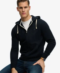 Monogram Embroidered Zip Hoodie