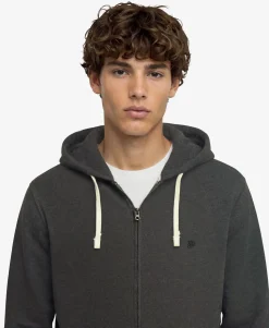 Monogram Embroidered Zip Hoodie