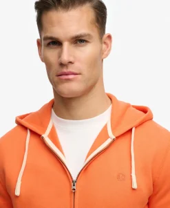 Monogram Embroidered Zip Hoodie