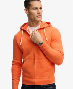 Monogram Embroidered Zip Hoodie