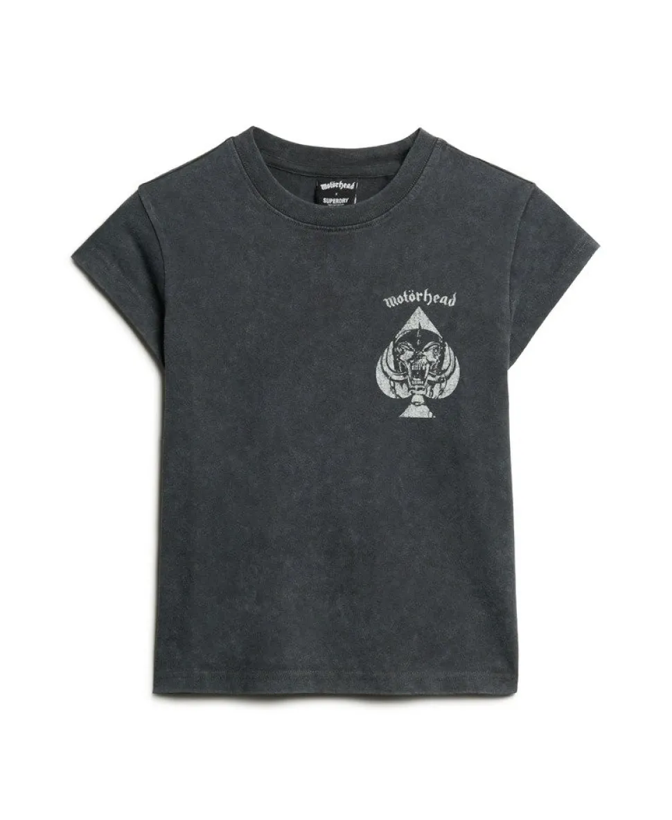 Motörhead x Superdry Cap Sleeve Band T-Shirt