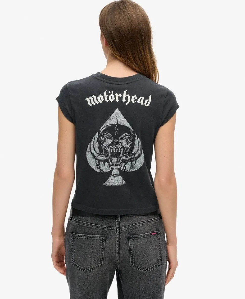 Motörhead x Superdry Cap Sleeve Band T-Shirt