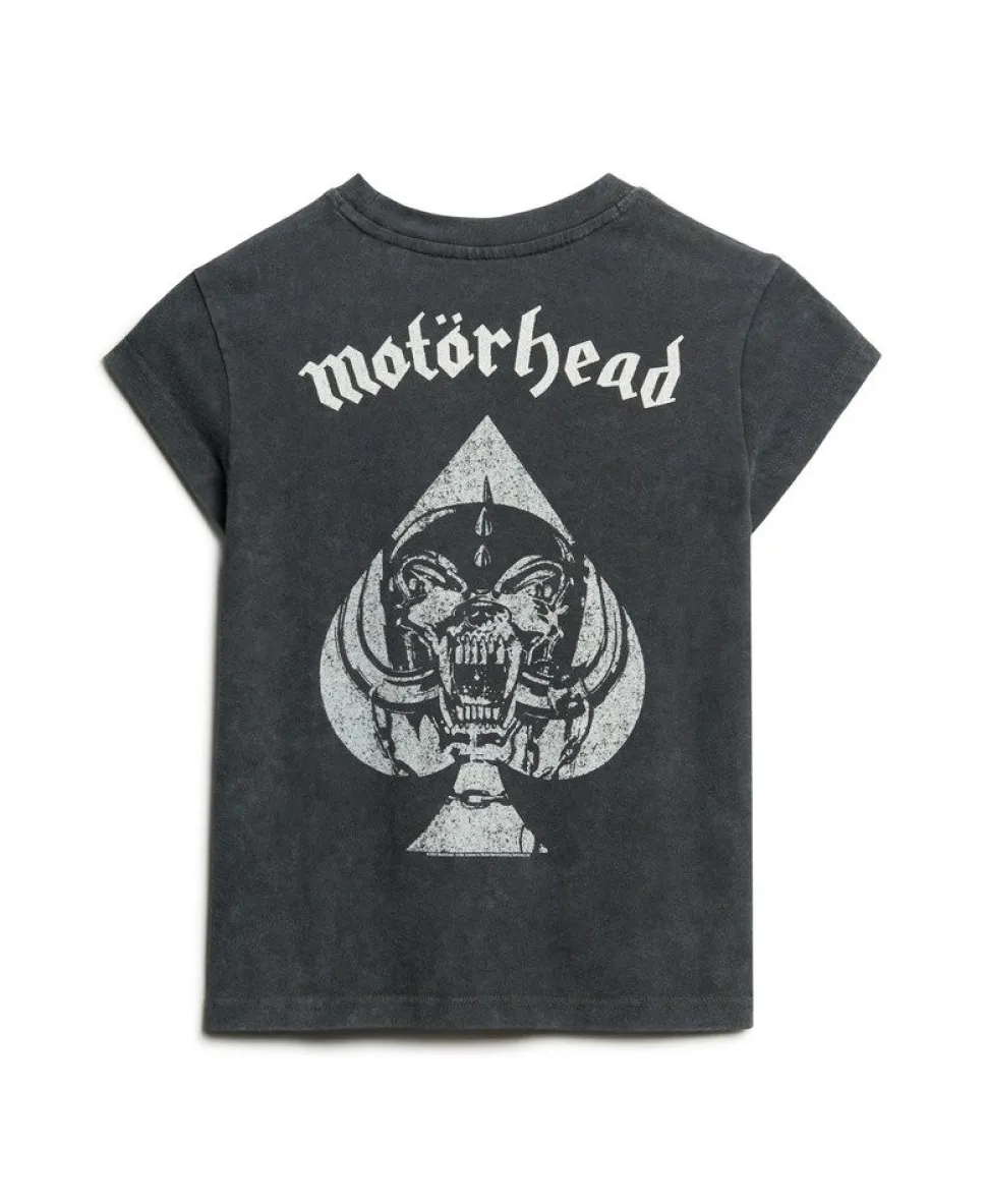 Motörhead x Superdry Cap Sleeve Band T-Shirt