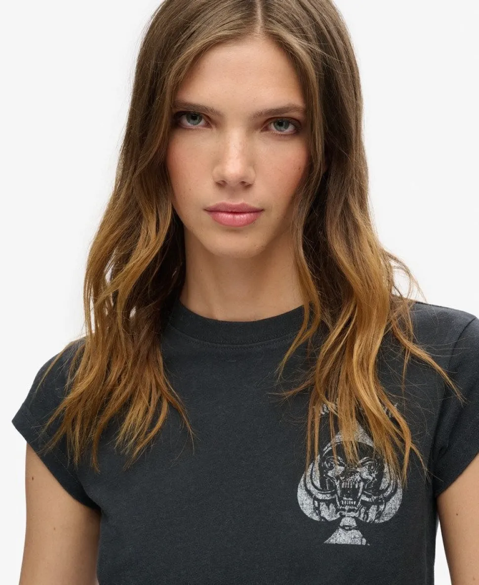 Motörhead x Superdry Cap Sleeve Band T-Shirt