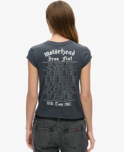 Motörhead x Superdry Cap Sleeve Band T-Shirt