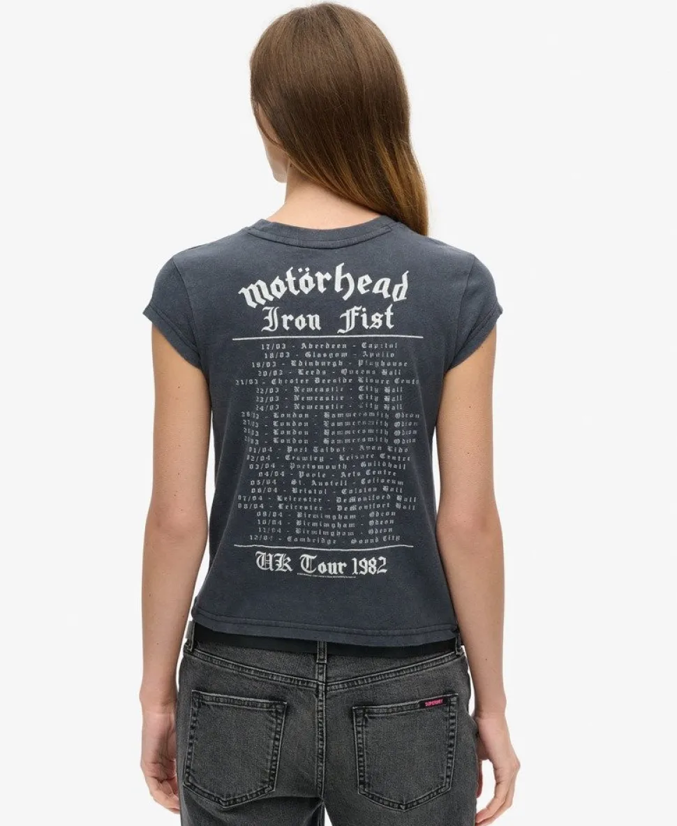 Motörhead x Superdry Cap Sleeve Band T-Shirt