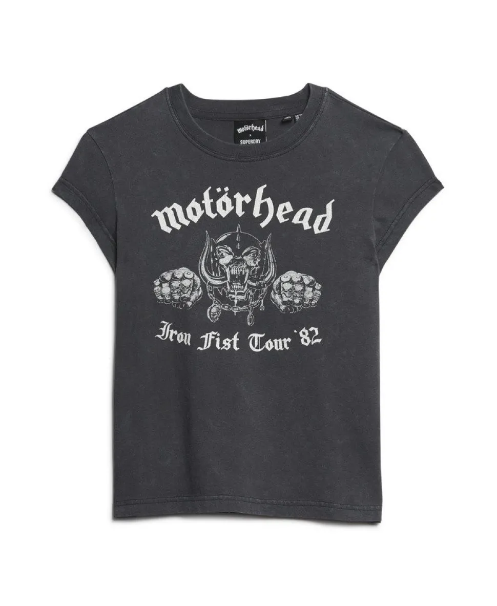 Motörhead x Superdry Cap Sleeve Band T-Shirt