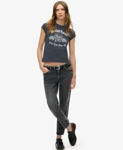 Motörhead x Superdry Cap Sleeve Band T-Shirt