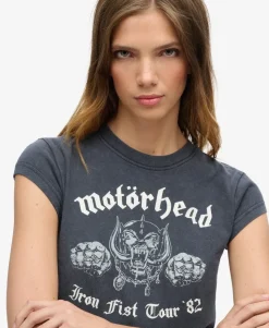 Motörhead x Superdry Cap Sleeve Band T-Shirt