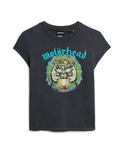 Motörhead x Superdry Cap Sleeve Band T-Shirt