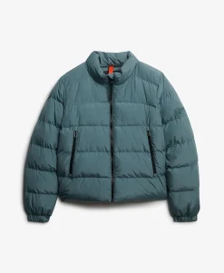 Non Hooded Sports Puffer Jacket