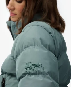 Non Hooded Sports Puffer Jacket