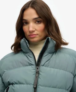 Non Hooded Sports Puffer Jacket