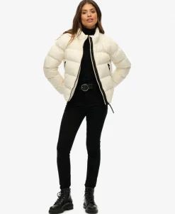 Non Hooded Sports Puffer Jacket