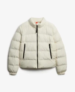 Non Hooded Sports Puffer Jacket