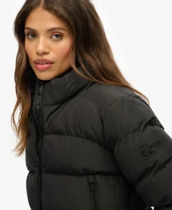 Non Hooded Sports Puffer Jacket