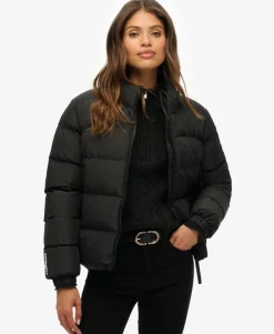 Non Hooded Sports Puffer Jacket