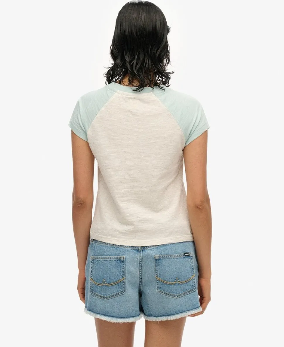 Organic Cotton Essential Logo Raglan T-Shirt